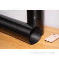 Tube de fibre de carbone mat mate de 1000 mm pour le sport